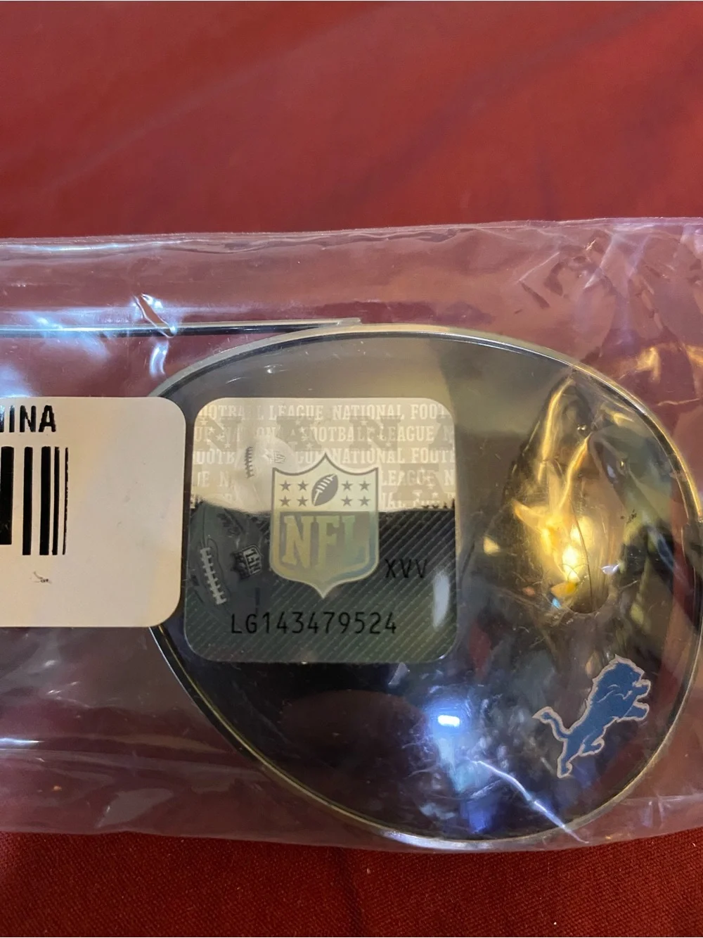 NFL Detroit Lions Aviator Sunglasses with Team Decal